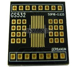 [GS532] SOP 16 - 0.635mm (600mil) 변환기판