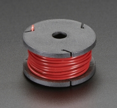 솔리드 코어 와이어 스풀 - 25ft - 22AWG - 빨간색 [288]