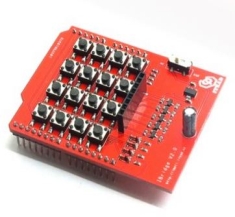 IBridge V2.0 : 5110 그래픽 LCD 인터페이스가있는 4X4 키패드 실드