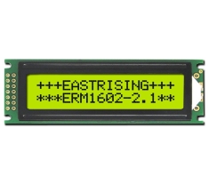 Character Display 16x2 LCD Module HD44780 Arduino Black on YG ERM1602SYG-2.1