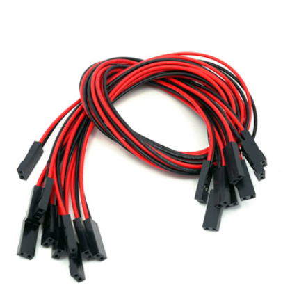 2핀 암암 점퍼와이어 2 pin dual-female jumper wire - 300mm （10 PCs pack)