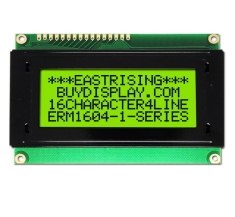 Dispaly 16x4 LCD Module Character HD44780 Datasheet PDF Black on YG ERM1604SYG-1