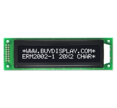 3.3V or 5V Character Display LCD 20x2 Arduino Module,White on Black ERM2002DNS-1