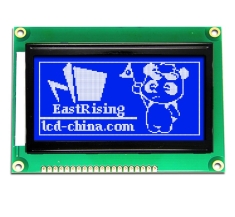 LCD Display Serial Graphic Display 128x64 ST7920,White on Blue ERM12864SBS-6