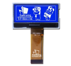 2 inch LCD Display 160x64 Serial SPI Graphic Module ,ST7528,White on Blue ERC16064SBSF-1