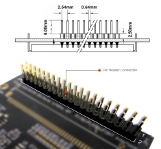 SMT/SMD 2x20 40 Pins Male Double Rows Straight 2.54mm Pitch Pin Header