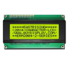 LCD Module 20x4 Display Datasheet Character HD44780 Black on YG ERM2004SYG-2