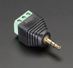 3.5mm (1/8인치) 스테레오 오디오 플러그 터미널 블록 / 3.5mm (1/8inch) Stereo Audio Plug Terminal Block[2790]