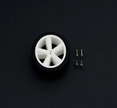 TT모터용 D80mm 실리콘 휠 / D80mm Silicone Wheel For TT Motor [FIT0500]