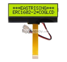 LCD Module 16x2 COG Display Character Module,NT7603,Black on YG ERC1602FYG-2