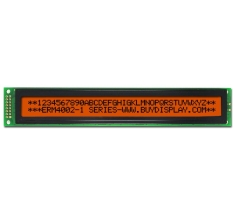 4002 40x2 Character LCD Module Display w/HD44780,Black on Amber ERM4002FAM-1