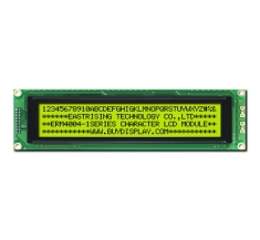 40x4 LCD Module Datasheet Commands Arduino Pinout HD44780,Black on YG ERM4004SYG-1