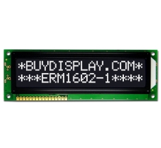 3.3V/5V Character Display Module 16x2 LCD Datasheet White on Black ERM1602DNS-1 