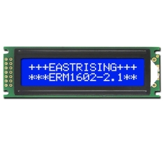 Character 16x2 Blue LCD Display Module,HD44780 ,White on Blue ERM1602SBS-2.1