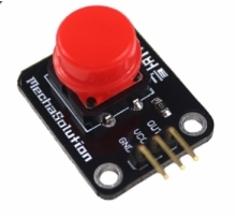 한글보드: 디지털 푸쉬버튼 스위치 (빨강) , 택트 푸시버튼 , Button Module