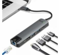 [모비큐] 모비큐 EM-ACH51P (USB Type C to USB3.0허브/2포트/기가랜)