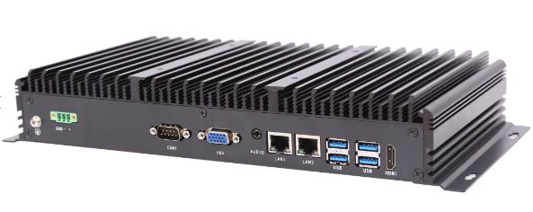 COM 포트와 6개의 USB 포트를 갖춘 무풍량 산업용 컴퓨터  UPC-309A I3-10110U