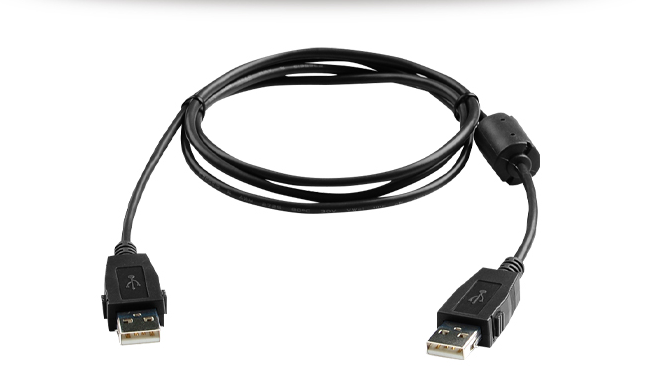 Locking USB Cable (Male to Male)