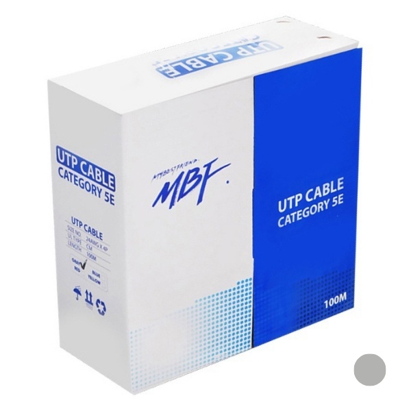 [MBF] CAT.5E UTP 랜케이블, MBF-C5E100GS [그레이/100m] [1롤/연선/박스]