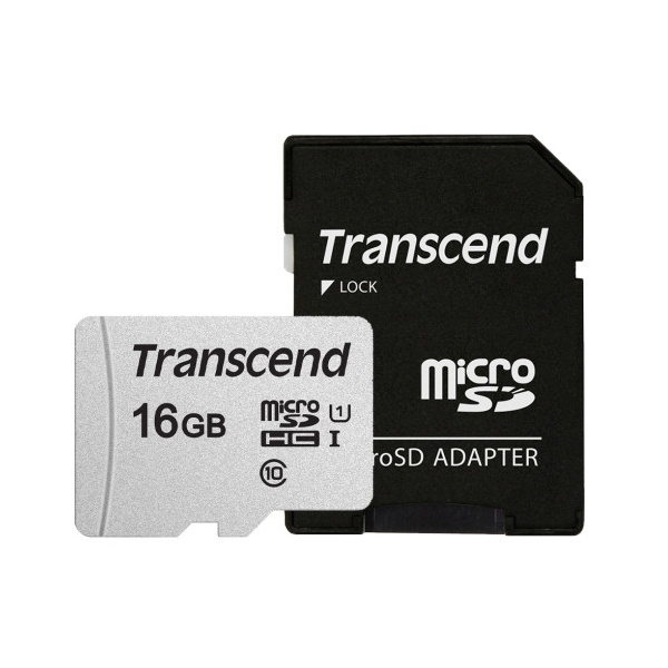[Transcend] microSDHC, 300S-A [16GB]