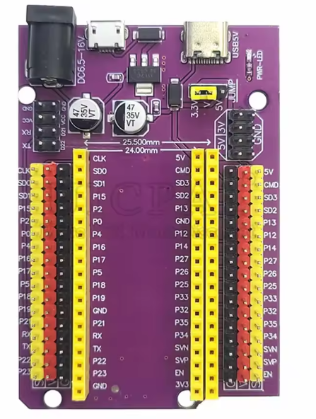 C타입 마이크로 개발 보드, 저전력 듀얼 코어, ESP32 38PIN 확장 보드, CP2102 38PIN, 2.4G 와이파이 BT 모듈