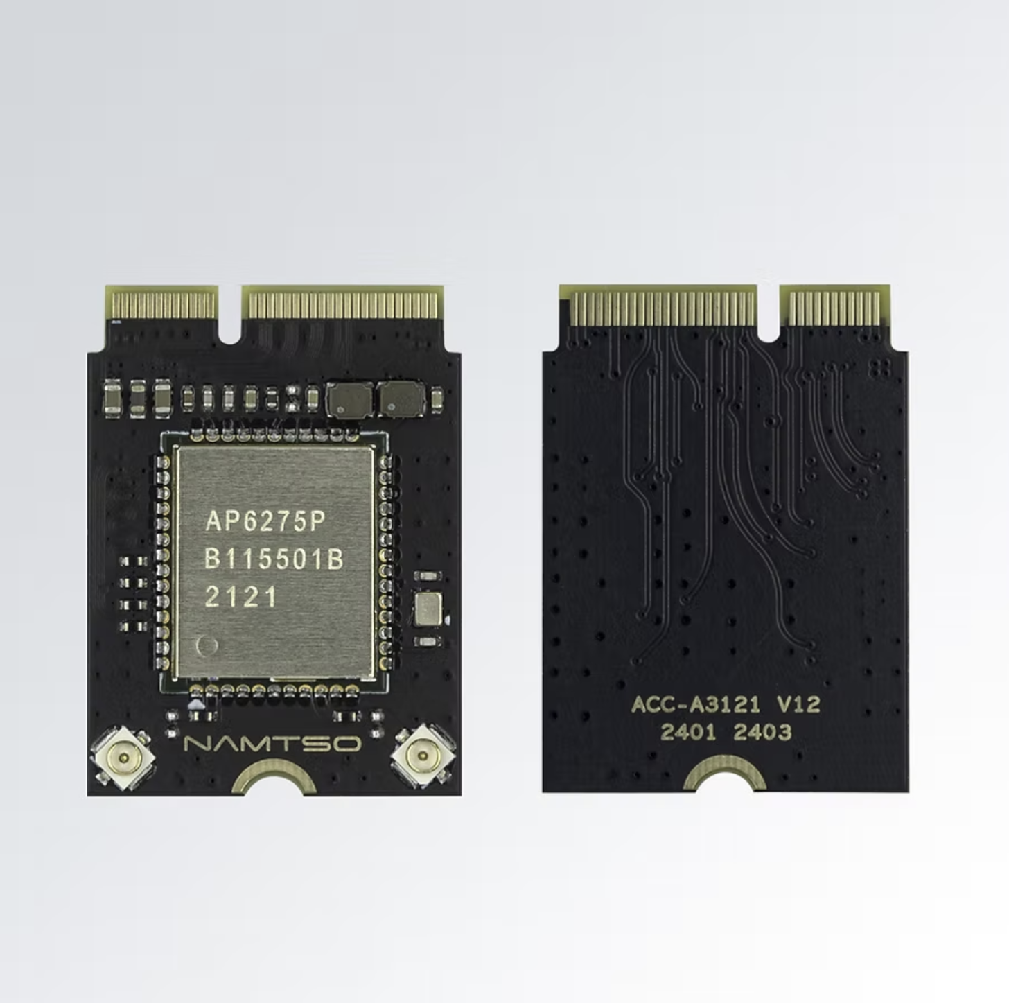 카다스 NT ACC-A3121 WiFi/BT 확장 모듈 (M.2 슬롯용, WiFi 6 2T2R + Bluetooth 5.0) / NTN305 / NT3588 호환