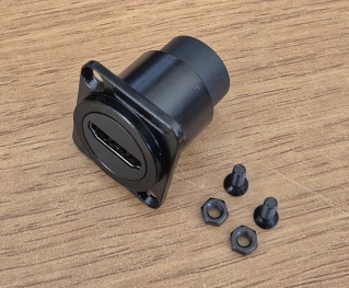 케이스 장착용(Panel Mount) HDMI 커넥터 (HDMI-Jack To HDMI-Jack Connector, Panel Mount)