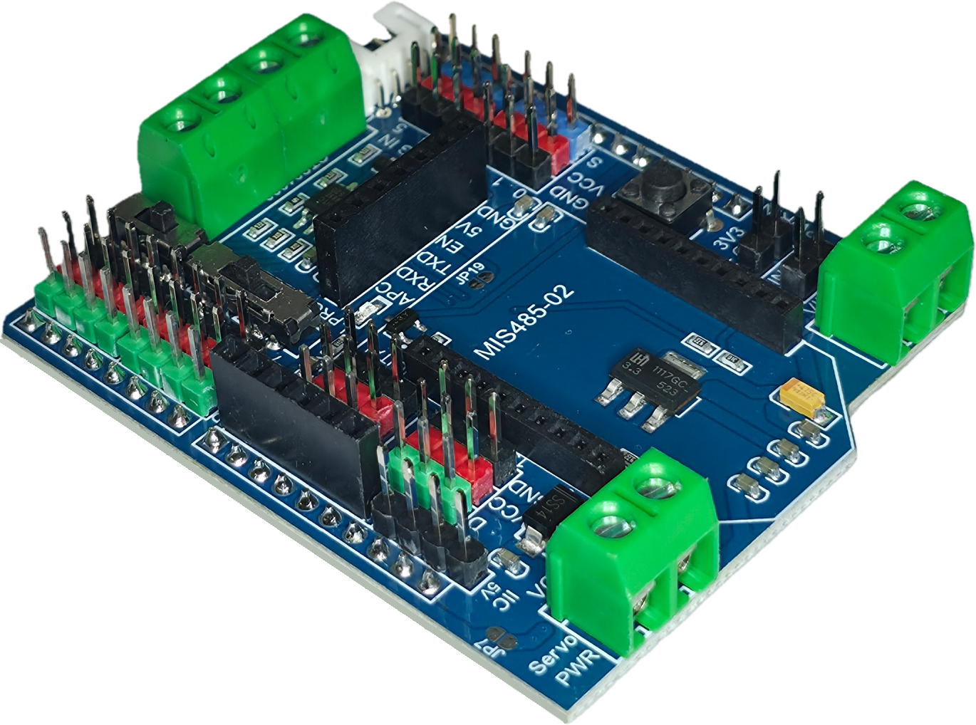 [자체 생산 IC 적용] RS-485 IO Expansion Shield Module for Arduino [MIS0485-02]