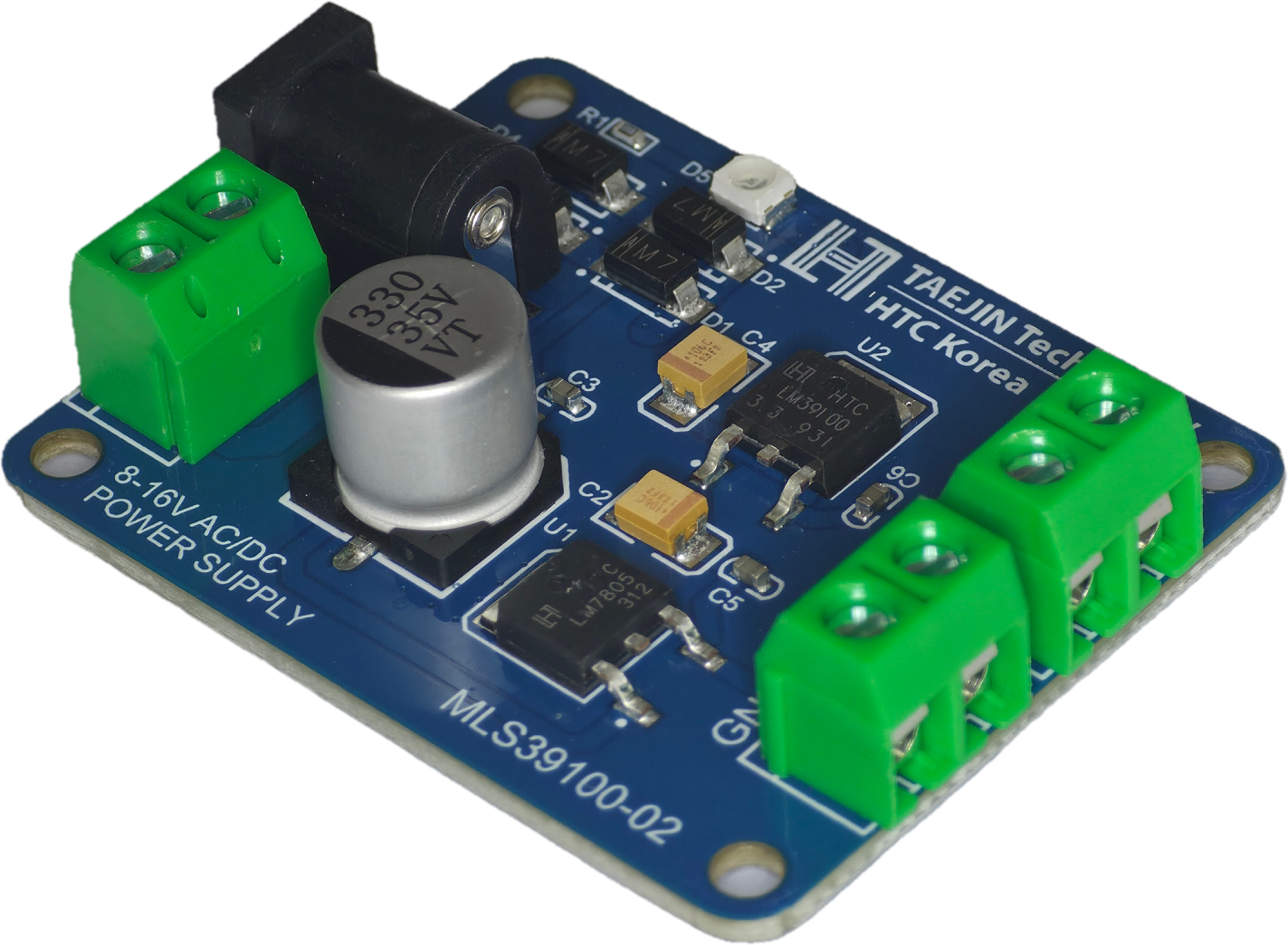 [자체 생산 IC 적용] LM39100, LM7805 3.3V/5.0V Regaultor Module [MLS39100-02]