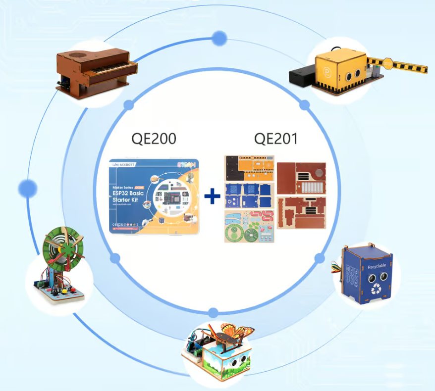 ESP32 베이직 스타터 키트 (MDF 확장팩 포함)
