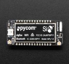 1.0 ESP32 WiFi, BLE 및 + 22dBm SigFox 라디오 - PyCom SiPy 1.0 ESP32 WiFi, BLE and +22dBm SigFox Radio [3534]