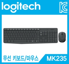 [로지텍] 무선 데스크탑 세트, MK235 [로지텍코리아정품] [블랙]