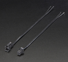 2핀 JST SM플러그 + 리셉터클 케이블 세트 / 2-pin JST SM Plug + Receptacle Cable Set [2880]