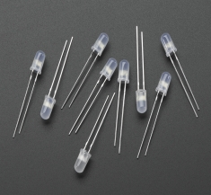 Diffused 5mm Slow Fade Flashing RGB LED - 10 pack - Slow fade [679]