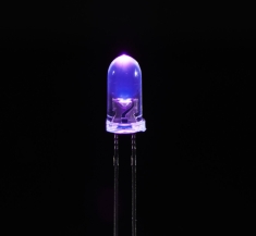 UV/UVA 400nm Purple LED 5mm Clear Lens - 10 pack [1793]