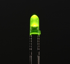 Diffused Green 3mm LED (25 pack) [779]